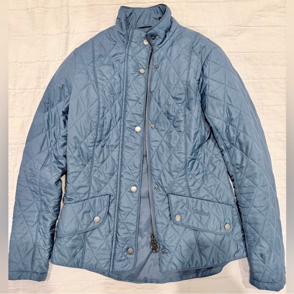 Barbour Quilted Light Blue Jacket